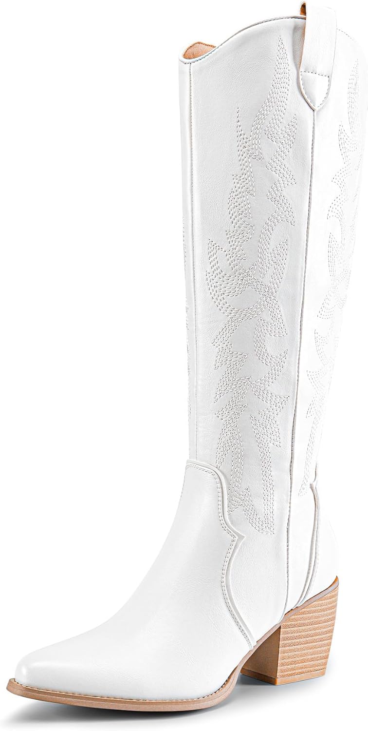 DREAM PAIRS Womens Cowboy Boots for Stylish Comfort and Fit