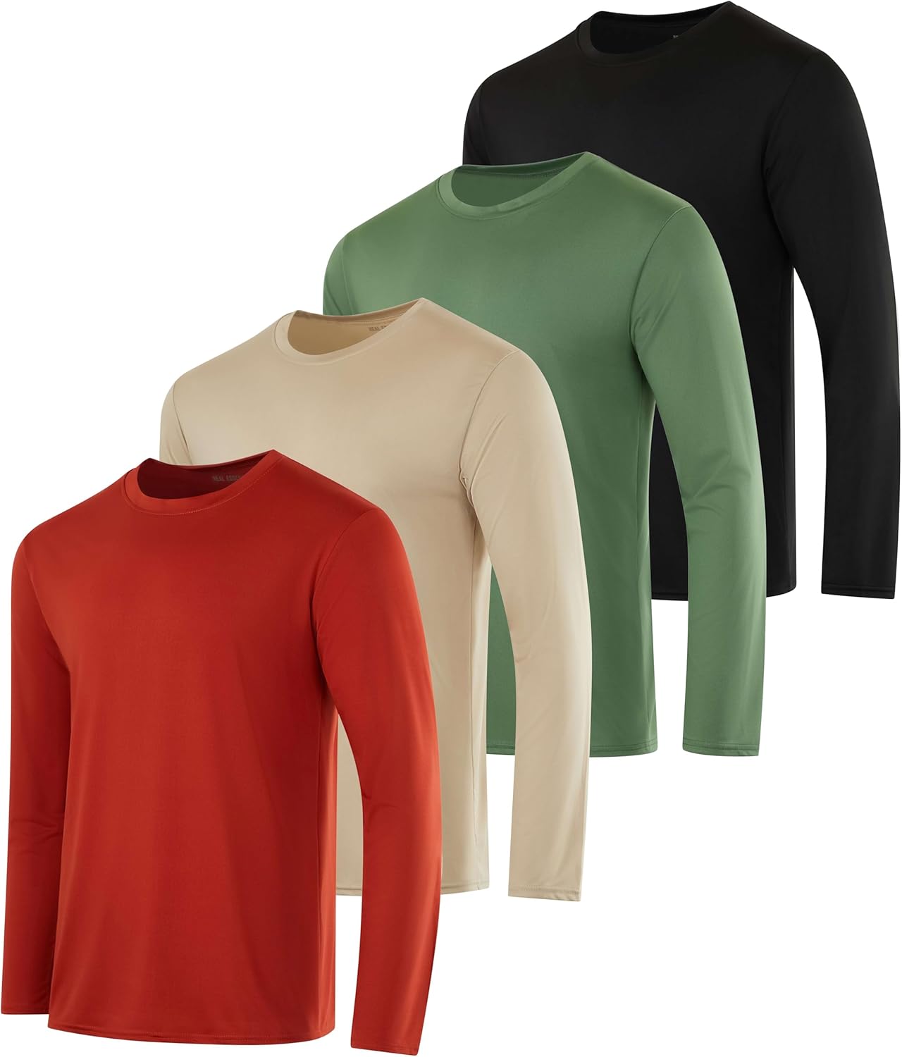 Mens Long Sleeve Dry Fit T Shirts for Hiking and Gym Workouts