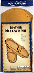 Realeather Adult Moccasin Leathercraft Kit for Comfortable Mocs