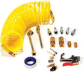 Primefit Deluxe 1/4 Air Compressor Accessory Kit with Recoil Airhose