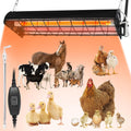 Large Chicken Coop Heater Lamp 400W - Fast Carbon Fiber Heat