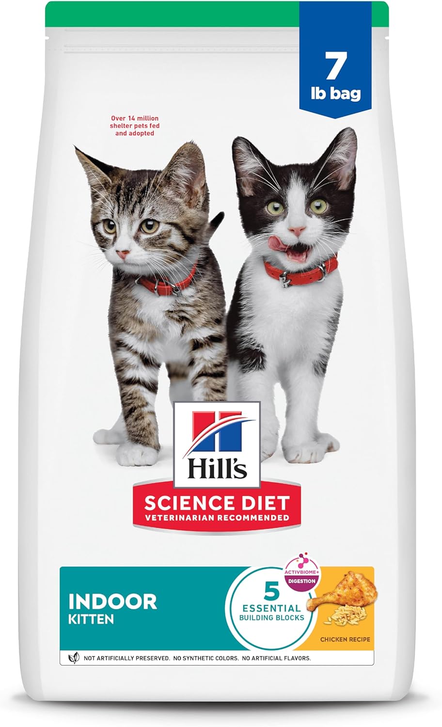 Hill's Science Diet Indoor Kitten Dry Cat Food for Easy Cleanup