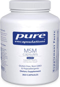 MSM Capsules Sulfur Supplement - Joint, Immune & Skin Support