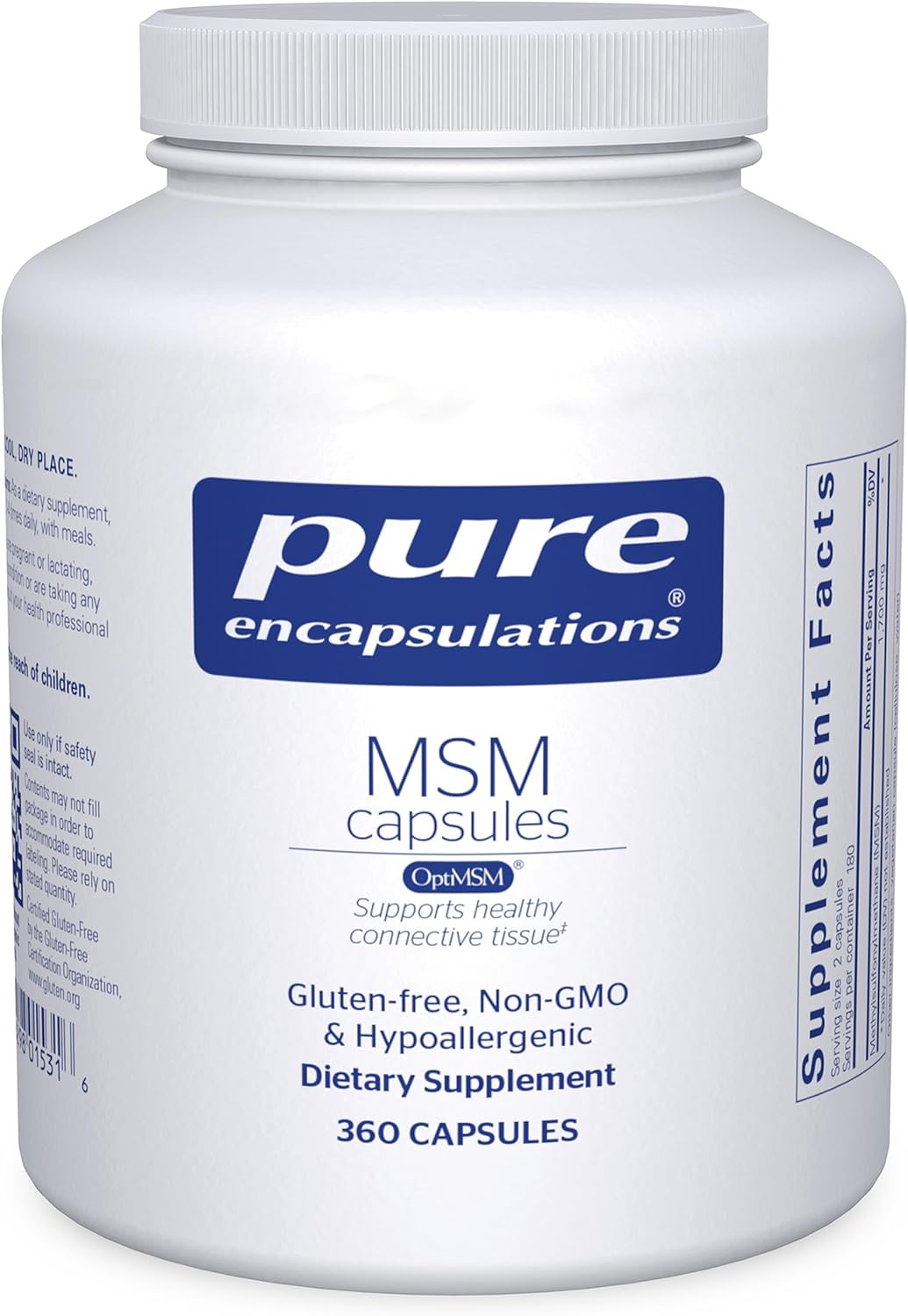 Pure Encapsulations MSM Capsules for Joint and Immune Support