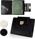 A5 Undated Planner with Crocodile-Texture Cover - Refillable 6-Ring
