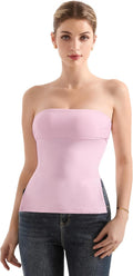 Double Lined Tube Top Side Split Sexy Tank Top - Flattering Fit