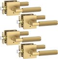 Champagne Bronze Privacy Door Handles for Bedroom or Bathroom