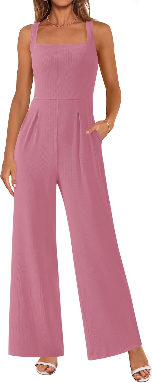 PRETTYGARDEN Summer Sleeveless Jumpsuits for Women with Style