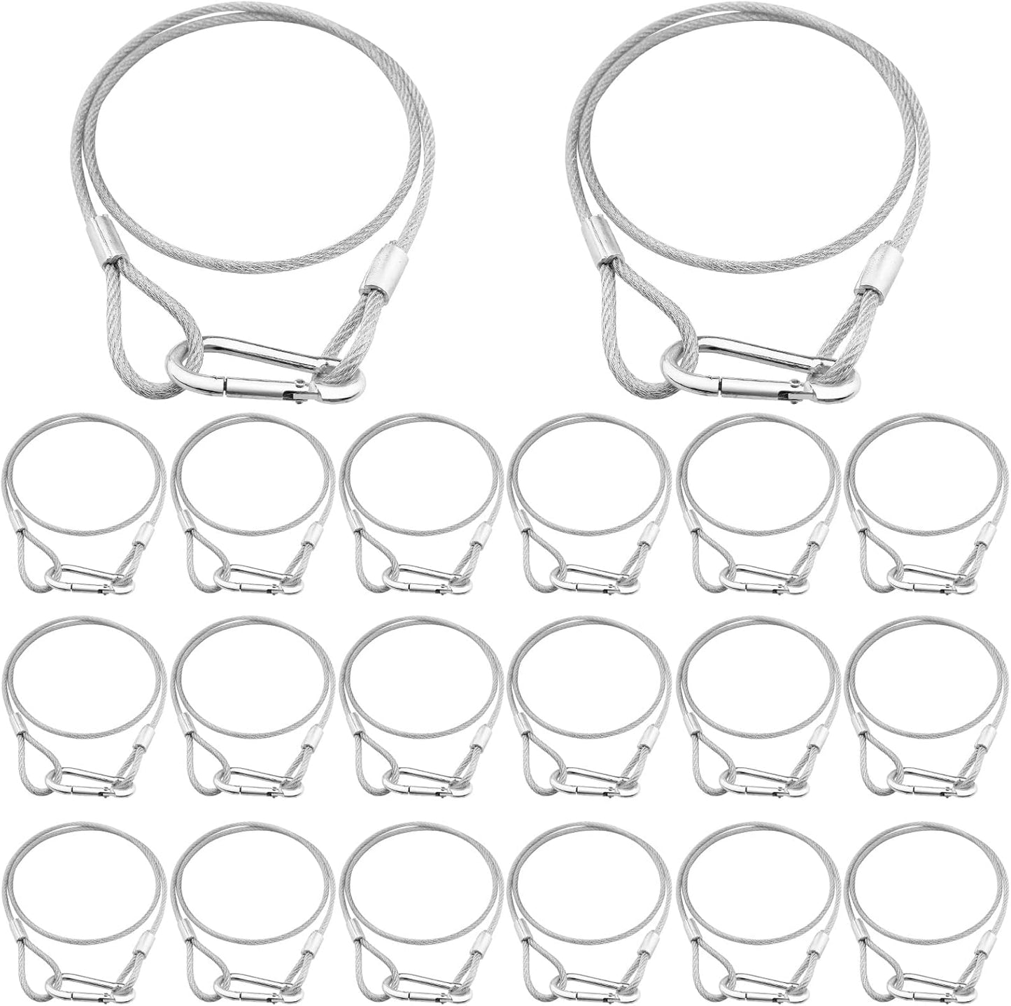 32ft' Safety Cables 20 Pack for Stage Lighting and More