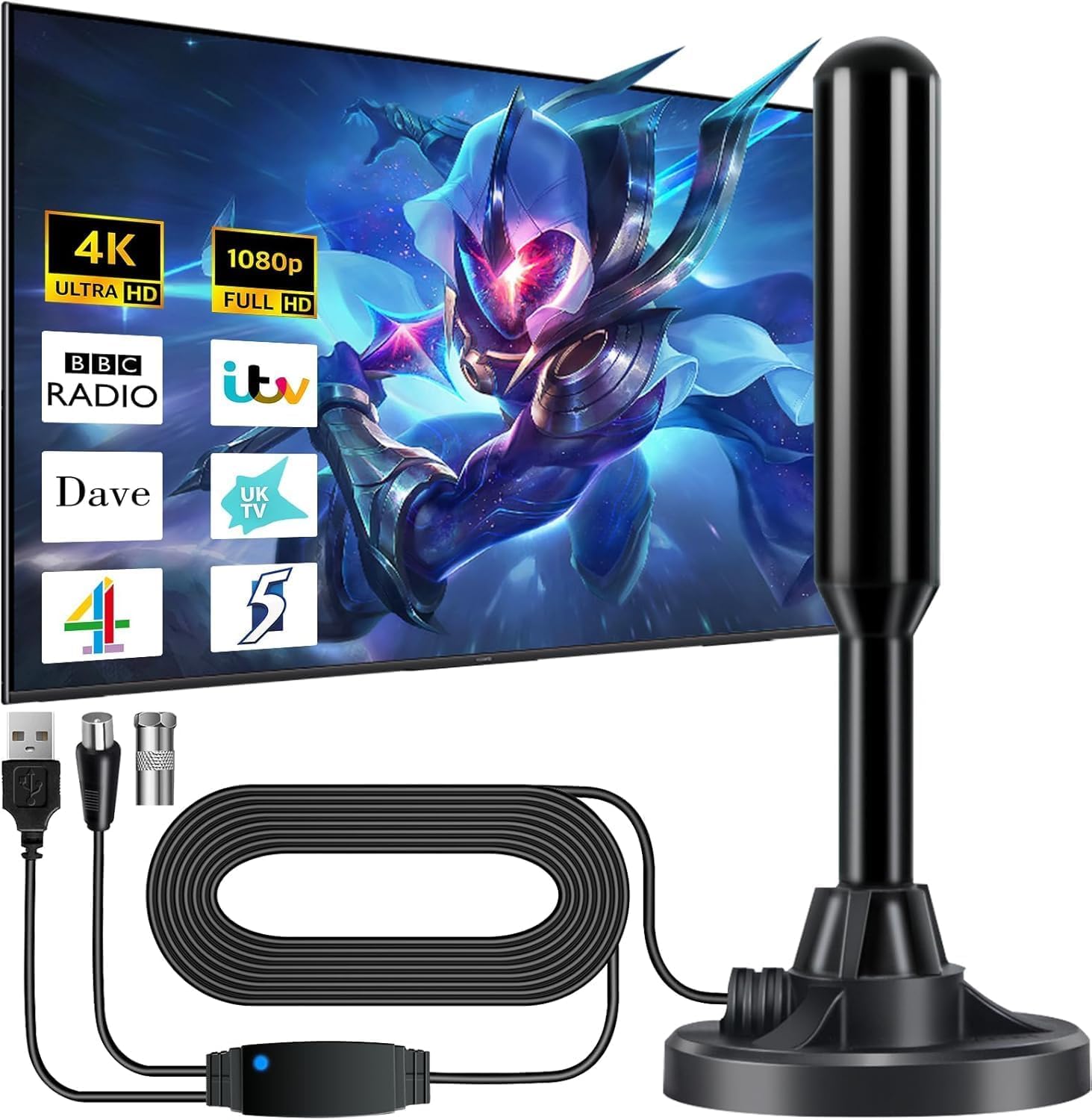 750+ Mile Range HD TV Antenna by FXiaoy