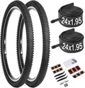 24/26x1.95 Bike Tire 2-Pack - Complete Replacement & Repair Kit