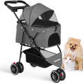Pet Stroller for Small Medium Dogs and Cats - Foldable 3-Wheel