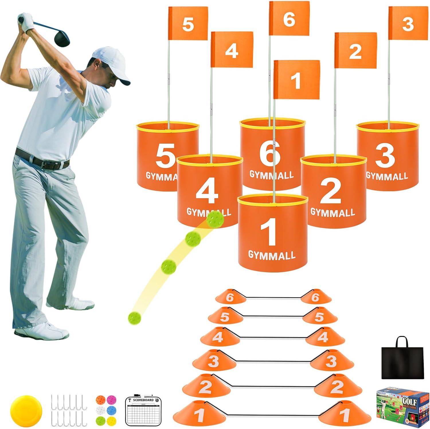 Fun Golf Yard Game Set for All Ages by GYMMALL