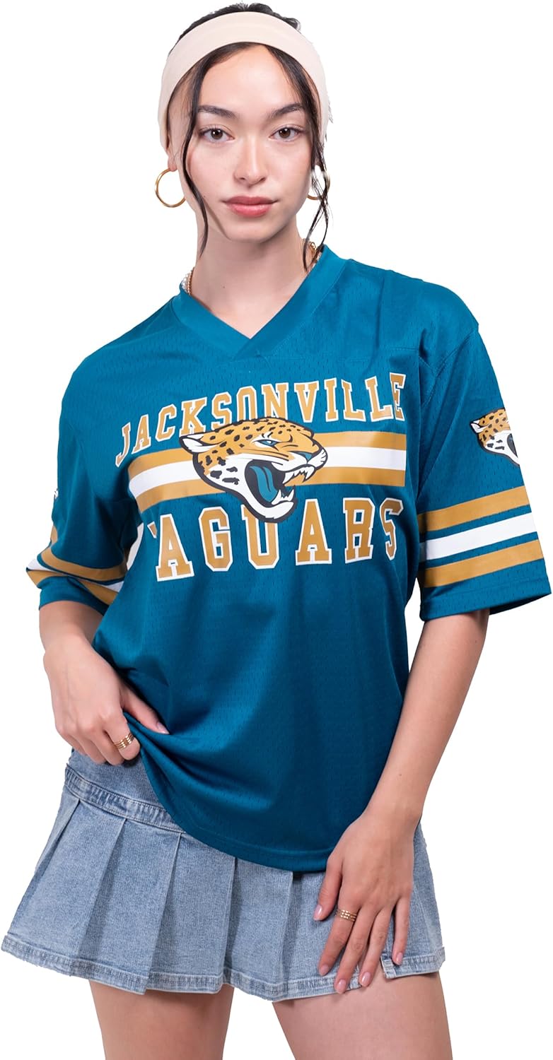 Ultra Game Women's NFL Official Soft Mesh Vintage Gameday Shirt