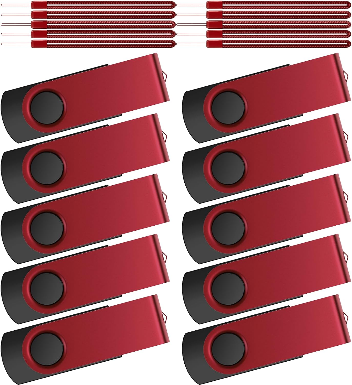 Kepmem 64GB Bulk Flash Drive Pack of 10 for Easy Data Transfer