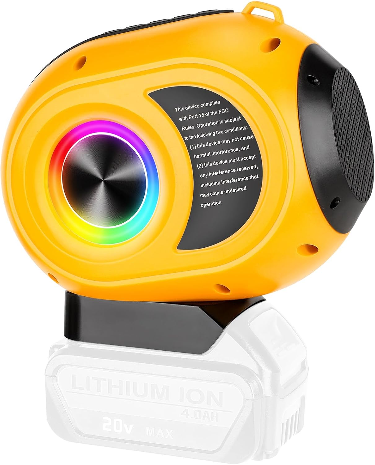 Wireless Bluetooth Speaker for DeWalt 20V Max Battery Use