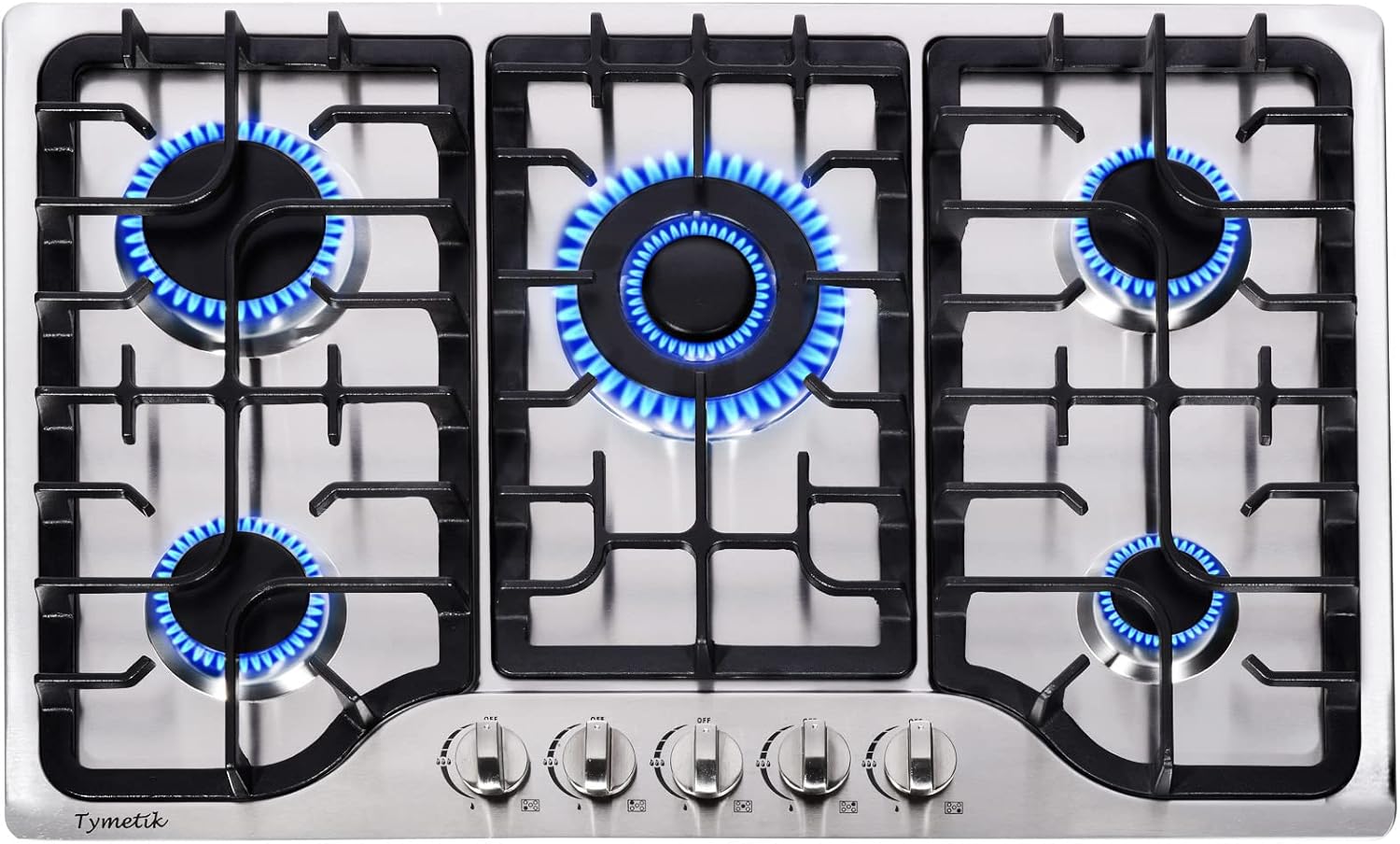 30 Inch Gas Cooktop with 5 High Efficiency Burners for Cooking