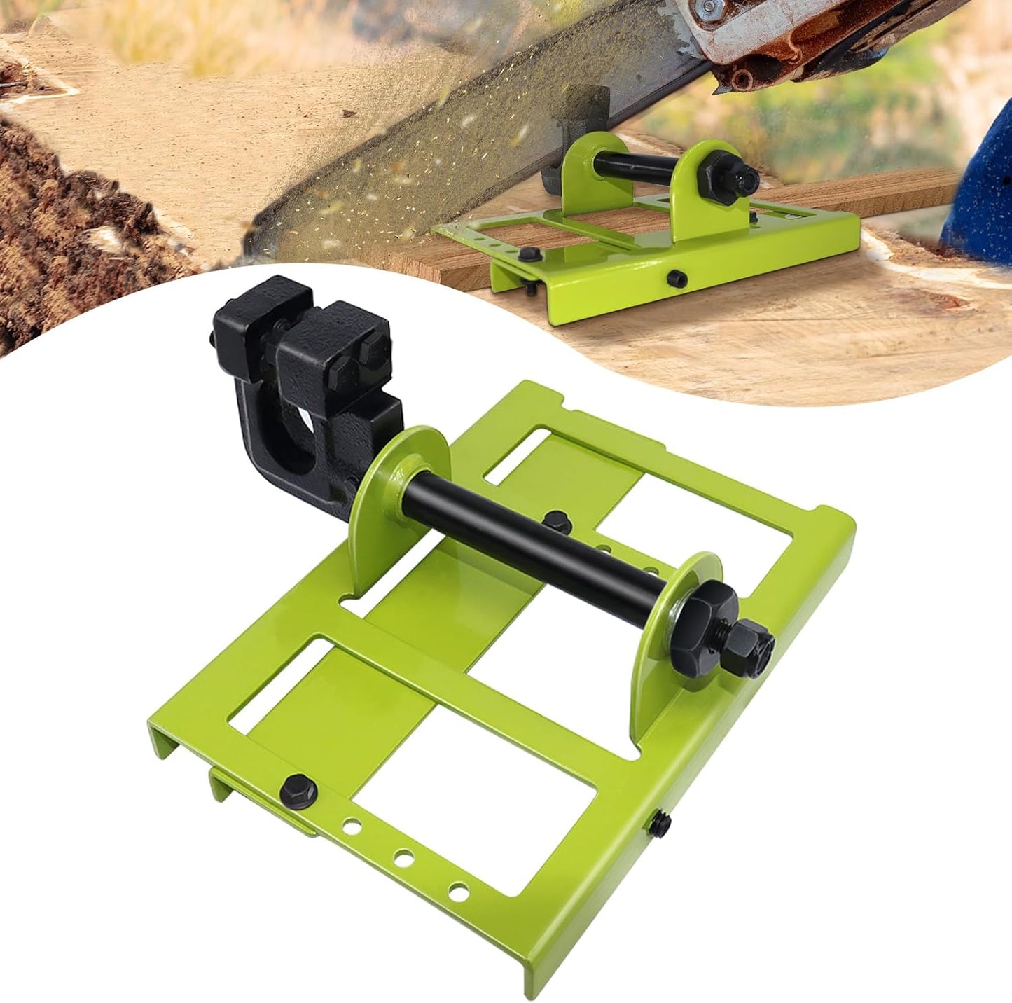 Vertical Portable Chainsaw Wood Cutting Tool for Precision Cuts