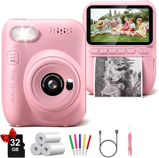 Gofunly Kids Instant Print Camera - Capture Memories Instantly!