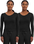 Healing Hands Melissa Longsleeve Underscrub Tee - Comfortable Fit