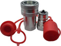 1-Set 3/4ft ISO5675 Carbon Steel Hydraulic Quick Disconnect Coupler
