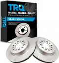 TRQ Rear Brake Rotors Set Vented Compatible with Select SUVs - Direct