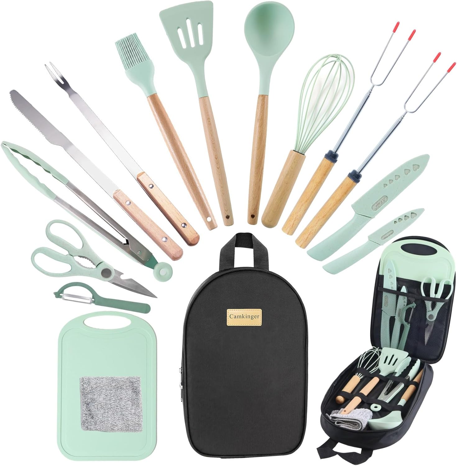 Camping Accessories Kitchen Cooking Utensils Set for Outdoor Fun