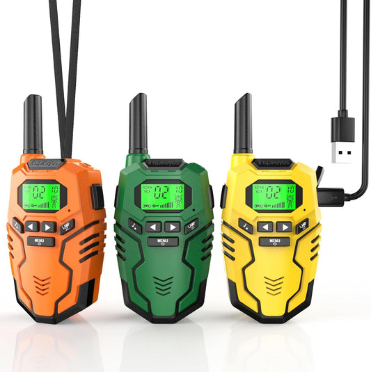 Rechargeable Walkie Talkies for Kids - Long Range Fun Toys
