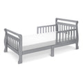 Davinci Sleigh Toddler Bed in Grey - Low Height for Easy Access