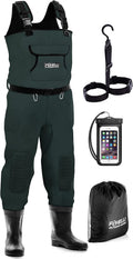 Foxelli Chest Waders Waterproof 4mm Neoprene Waders - Warm, Durable up