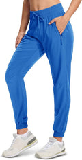 Women's Quick Dry Hiking Pants with Pockets - Lightweight Joggers