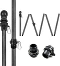 HIBLE 8 Foot Black Flag Pole - Durable Carbon Fiber Design