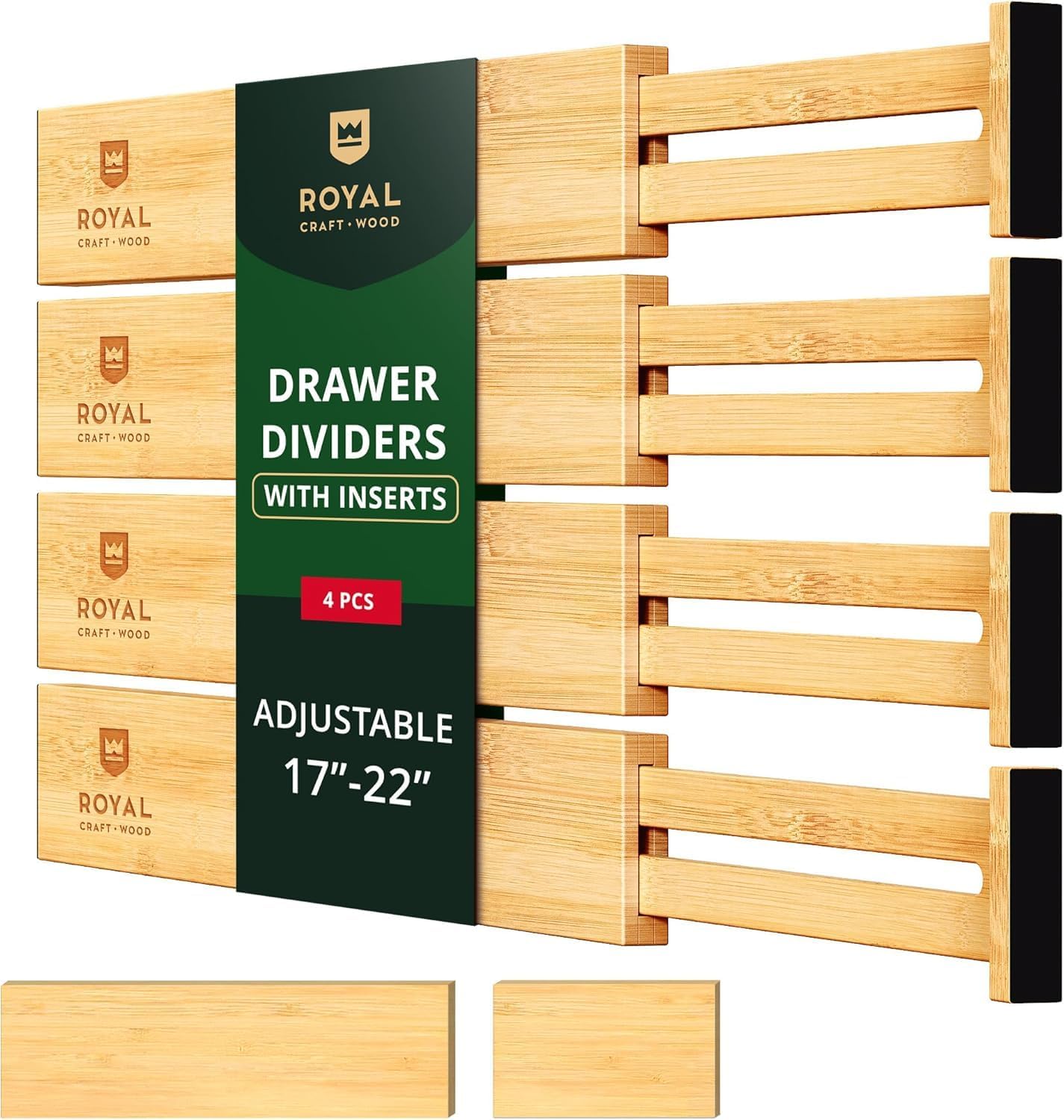 Adjustable Bamboo Drawer Dividers for Ultimate Organization