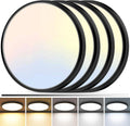 zemty 4Pack LED Flush Mount Ceiling Light, 12in 24W Dimmable - Slim