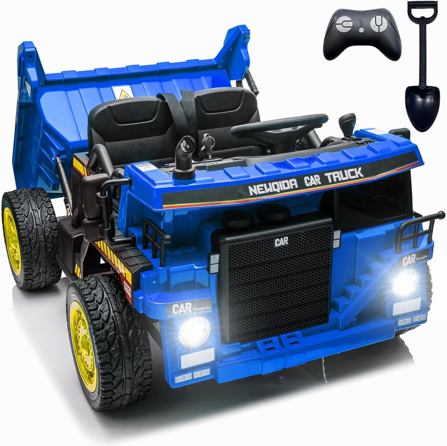NEWQIDA Kids Ride on Dump Truck 24V with Remote Control Fun