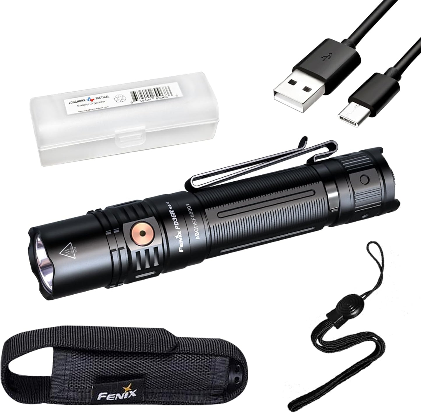 Fenix PD36R V2.0 Tactical Flashlight with 1700 Lumens Power