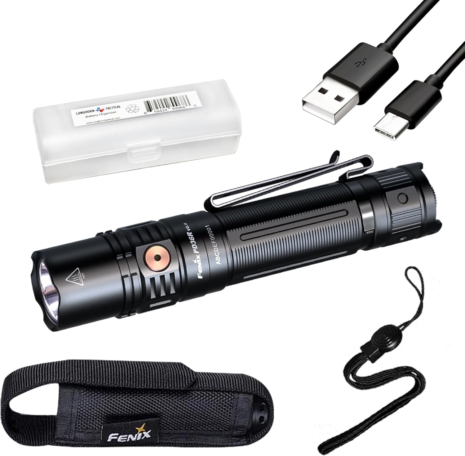 Fenix PD36R V2.0 Tactical Flashlight with 1700 Lumens Power