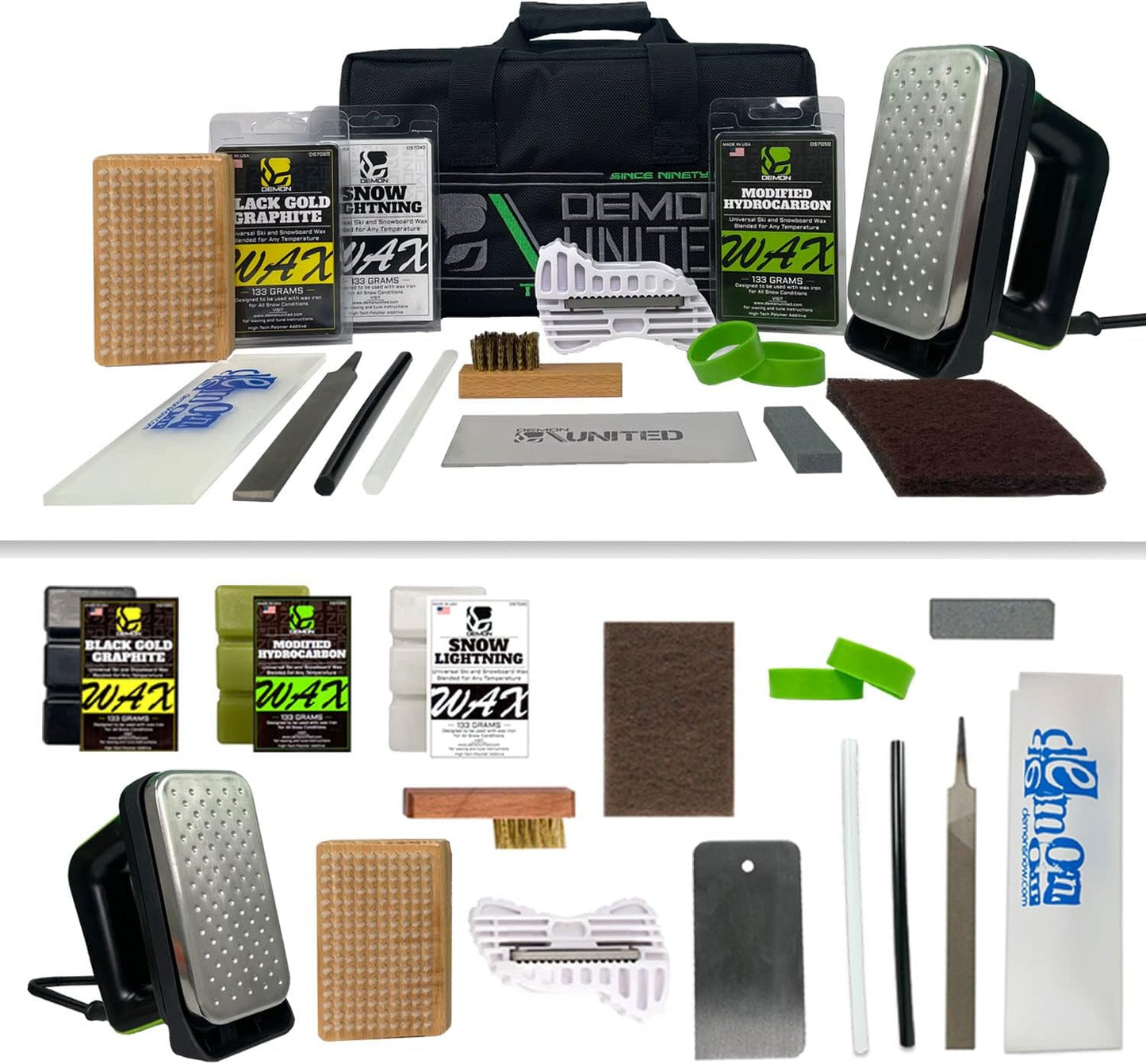 Demon Podium Ski Tune Kit With Premium Wax