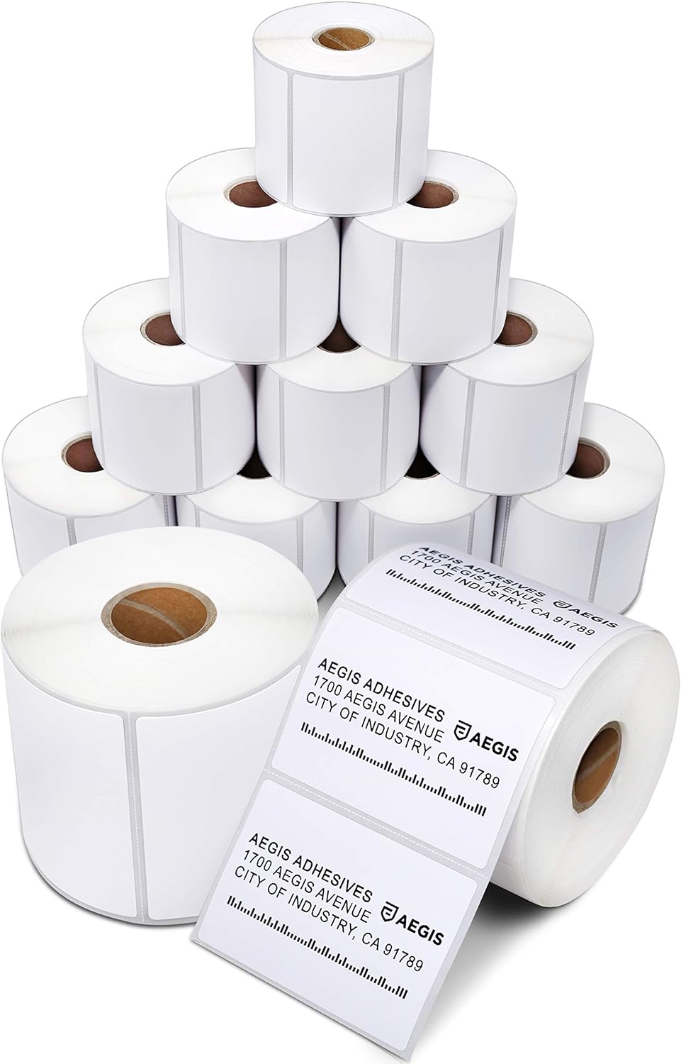 Aegis Adhesives 3x2 Shipping Labels for Rollo & Zebra - 12 Rolls