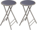 Lavish Home Counter-Height Bar Stools Set of 2 - Compact Folding 24in