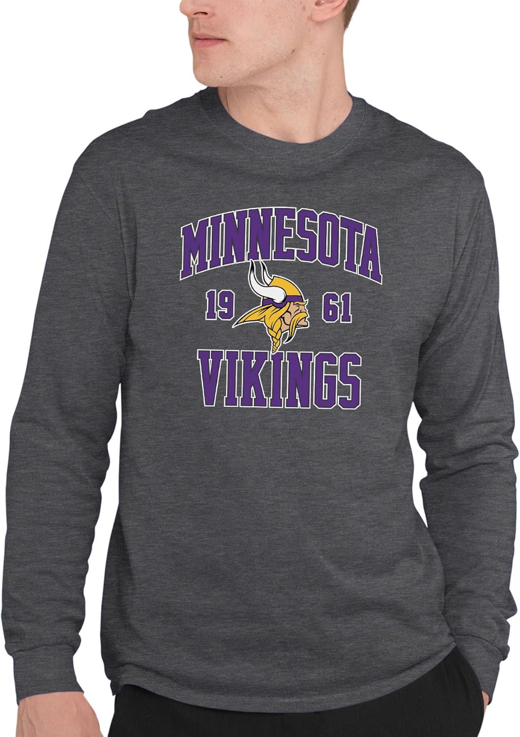 Minnesota Vikings Long Sleeve Fan Tee for Men & Women