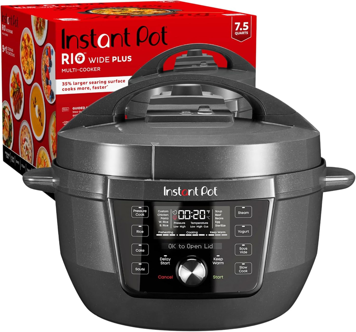 Instant Pot RIO Wide Plus 9-in-1 Electric Pressure Cooker