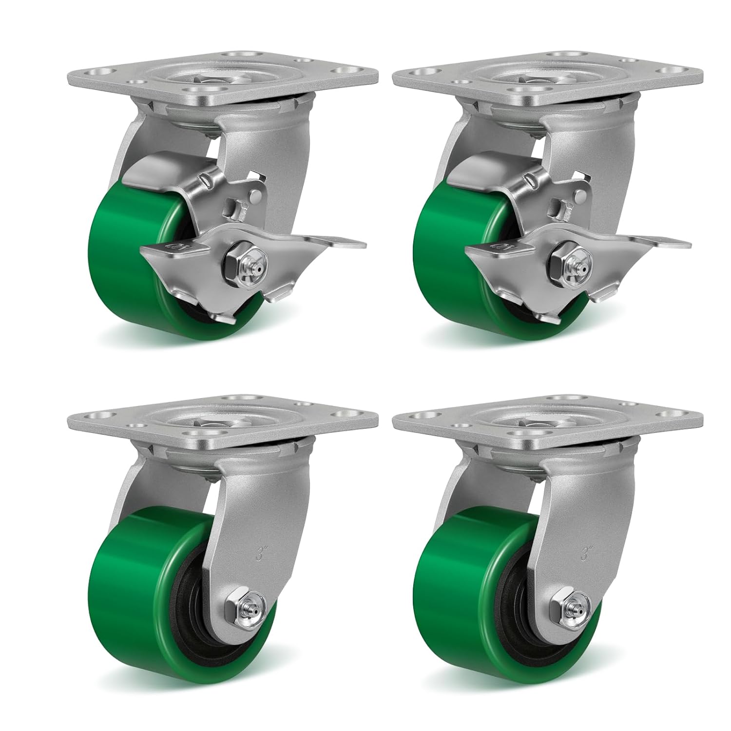 3 Inch Heavy Duty Caster Wheels with Strong Load-Bearing Capacity