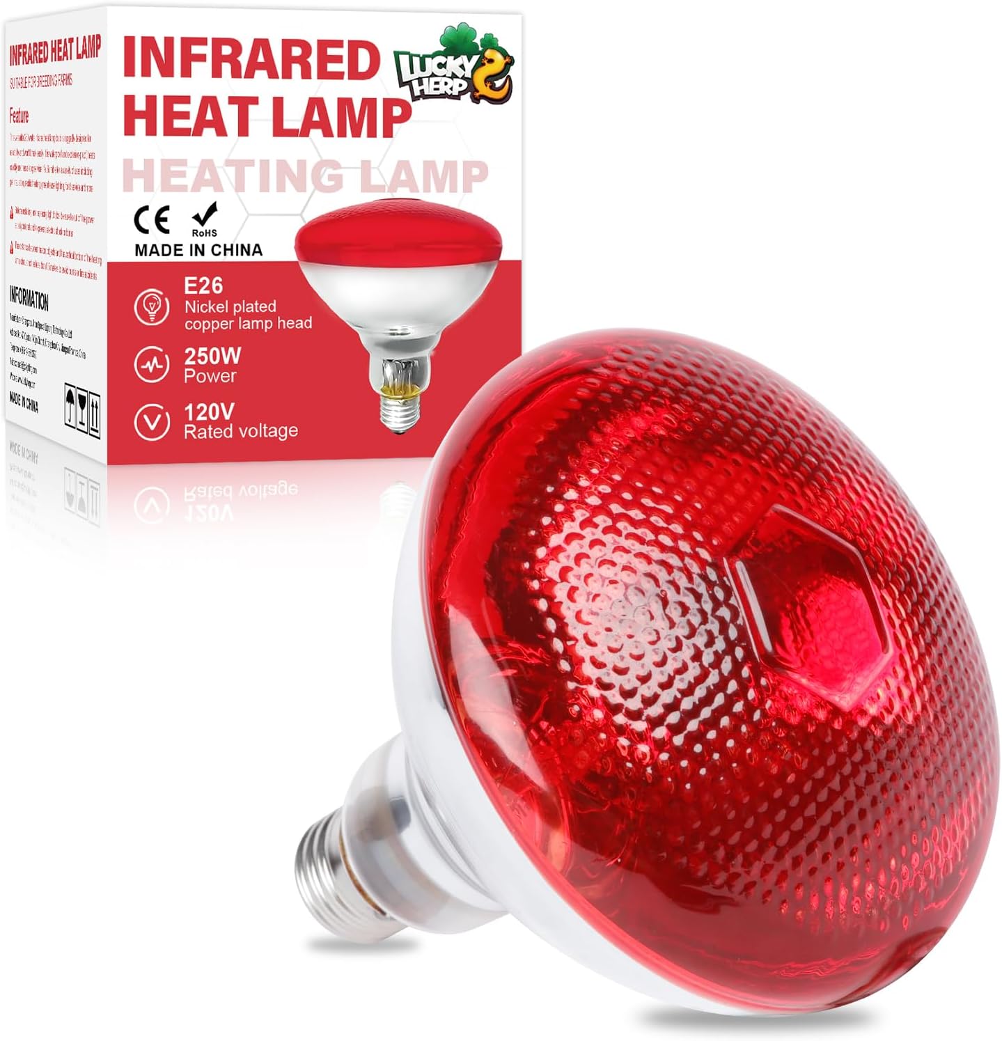 250W Red Heat Lamp: Keep Your Pets Warm!