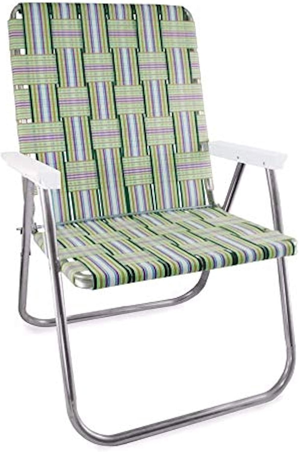 Folding Aluminum Webbed Lawn Chair for Camping and Sports