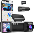 Dash Cam 4K Ultra HD Front Camera with GPS and 5.8GHz WiFi - Clear