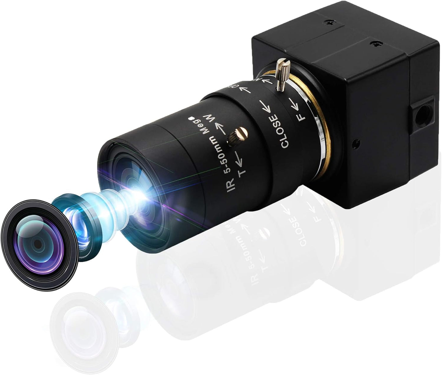 SVPRO 1080P Full HD Webcam with Manual Focus and Zoom Lens