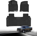 Carbon Fiber Floor Mats for Chevy Silverado 1500 & GMC Sierra - All