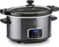 Toastmaster 4-Quart Digital Slow Cooker with Locking Lid - Compact