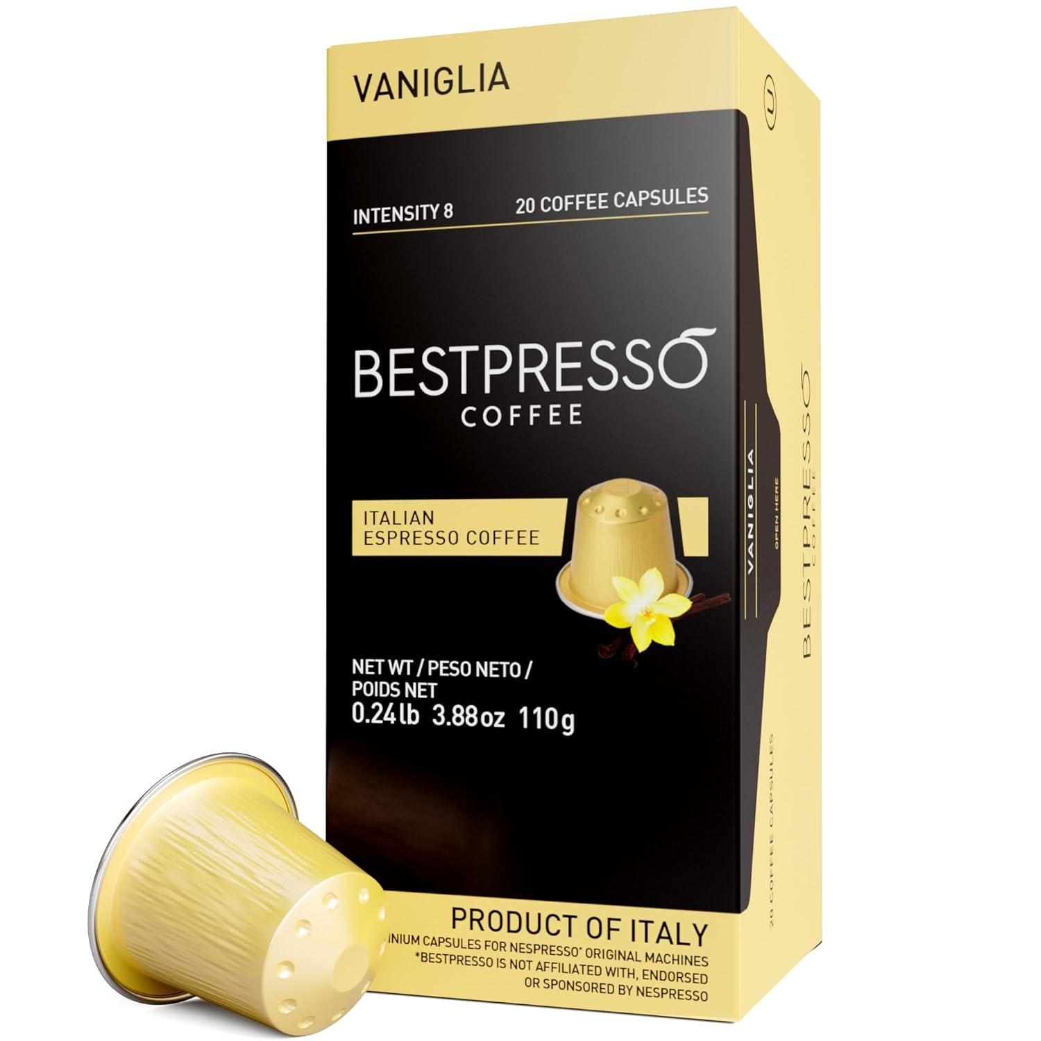 Bestpresso Coffee Pods for Nespresso Original Machines 120 Count